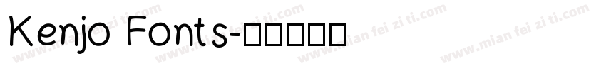 Kenjo Fonts字体转换
